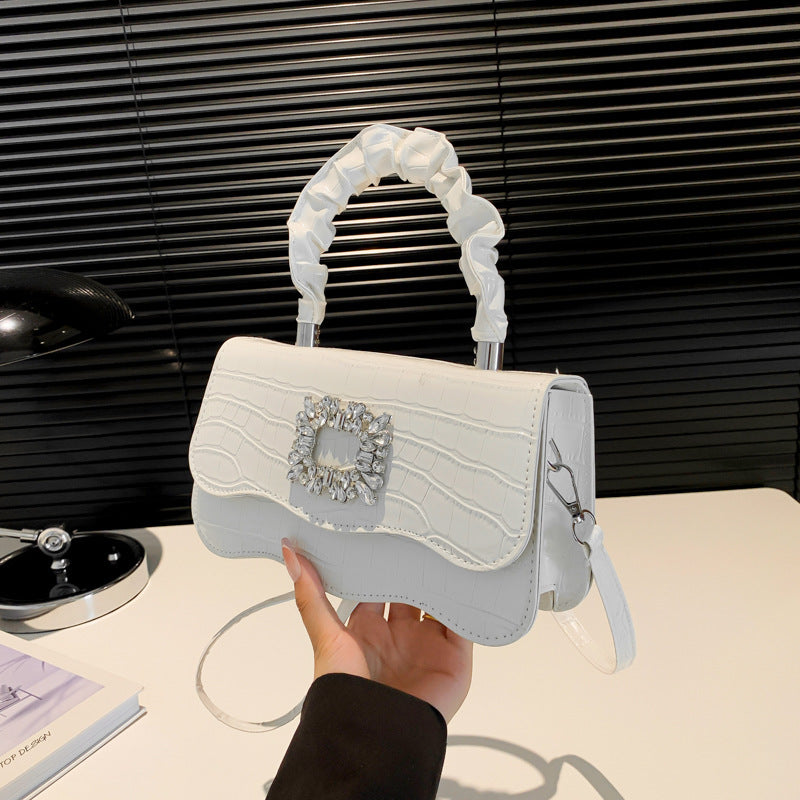 Glamorous Crocodile Texture Evening Handbag Kalsten