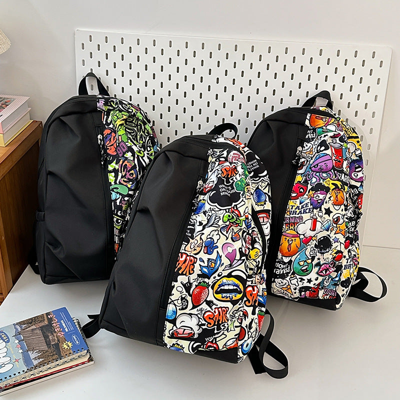 Trendy Graphic Print Backpack Kalsten