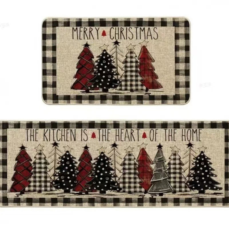 Festive Christmas Kitchen Mat Set Kalsten