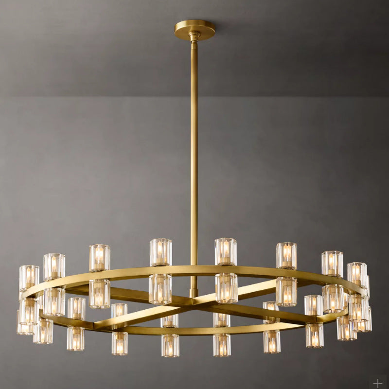 Modern Crystal Circle Chandelier