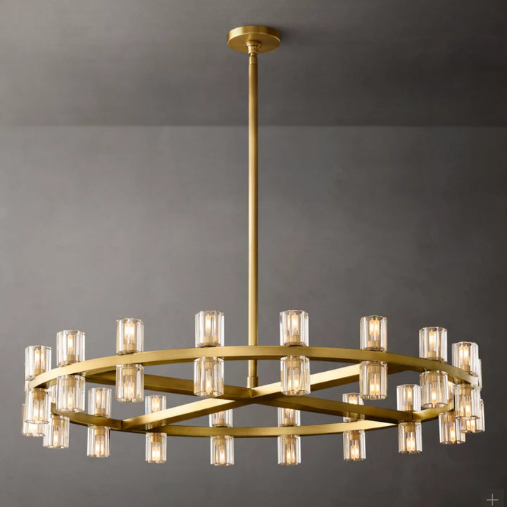 Modern Crystal Circle Chandelier