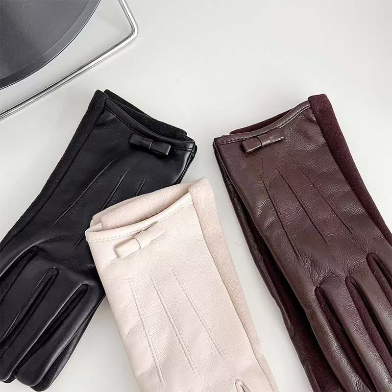 Elegant Leather Touchscreen Gloves Kalsten