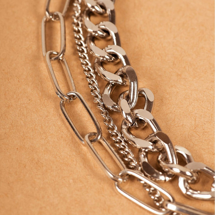 Layered Chain Cross Pendant Necklace Kalsten