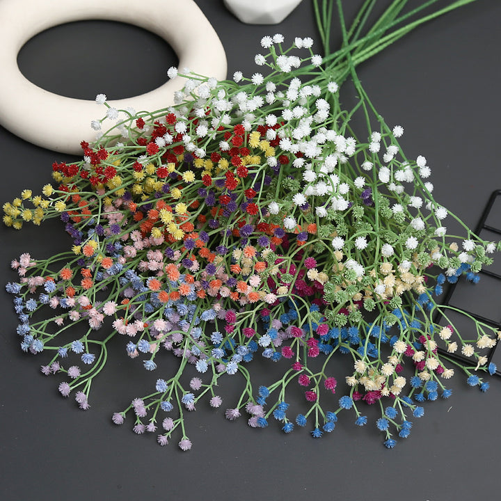 Artificial Blue Floral Spray for Home Decor