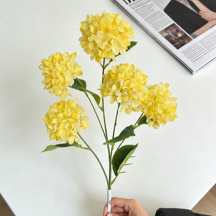 Elegant Faux Hydrangea Stem