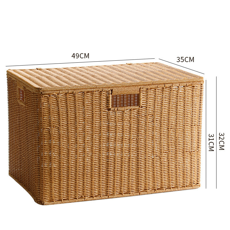 Unisex Multifunctional Storage Box made of natural wicker Kalsten