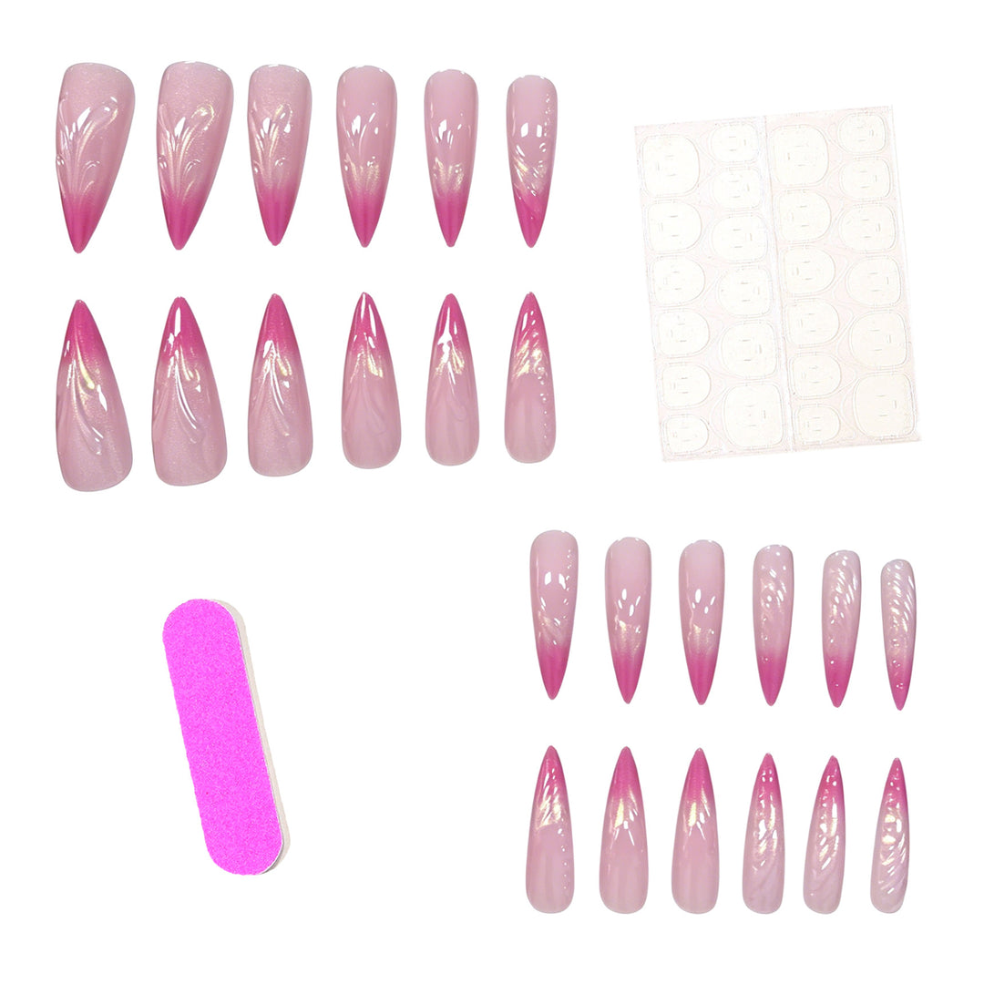 Artistic Accented Stiletto Nail Enhancements Kalsten
