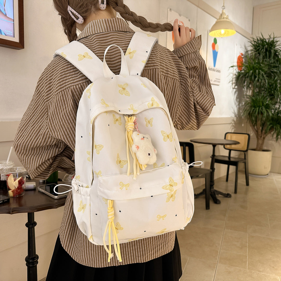 Charming Butterfly Print Casual Backpack Kalsten