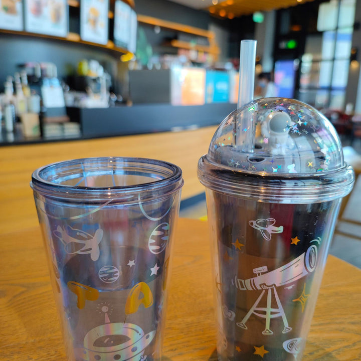Women Insulated Water Bottle with Creative Astronaut Design Kalsten