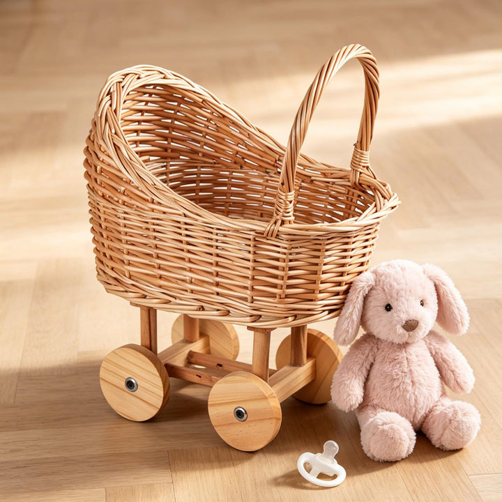Playful Flower Basket On Wheels Kalsten