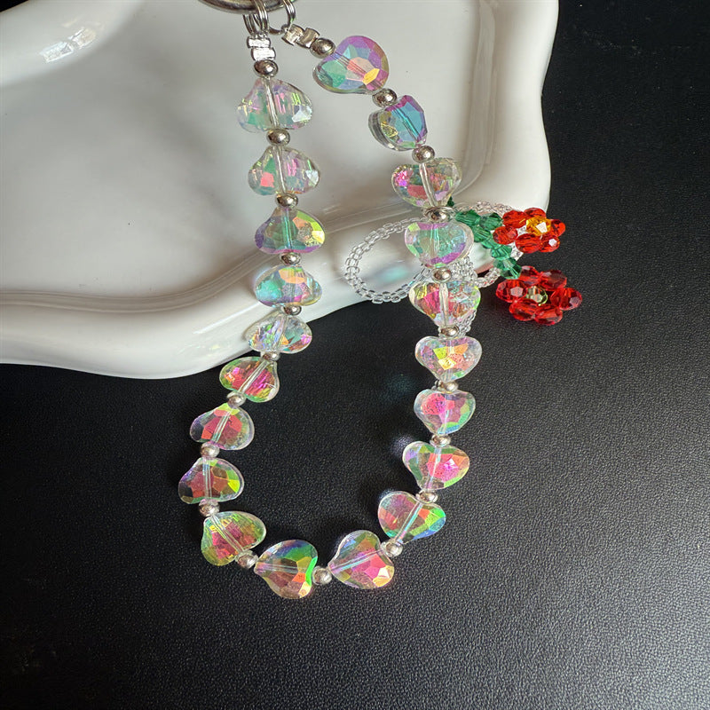Heart-Shaped Crystal Beaded Kalsten
