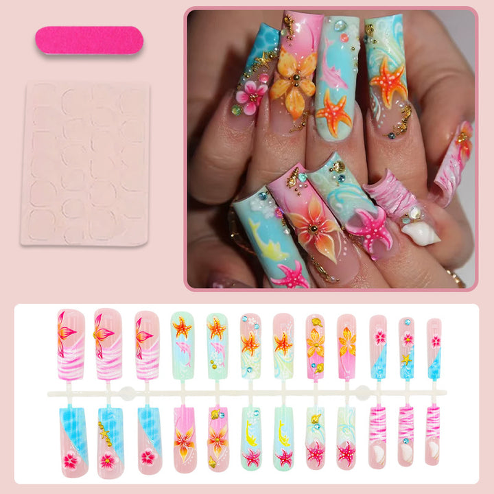 Nail set with maritime motifs Kalsten