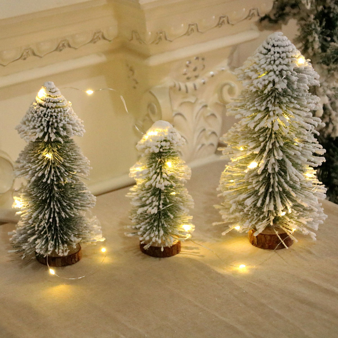 Miniature Snow-Covered Christmas Tree Decoration Kalsten