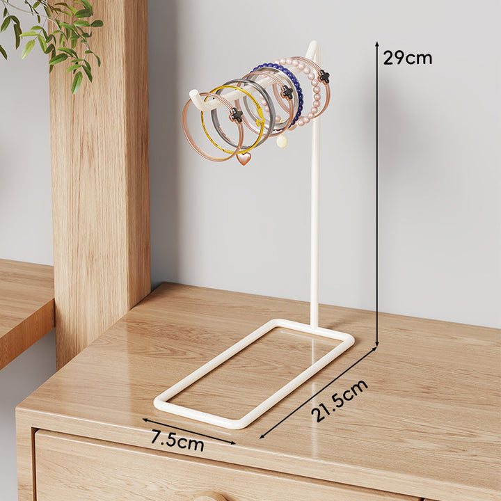 Vertical Bracelet and Bangle Display Stand with Rectangular Base