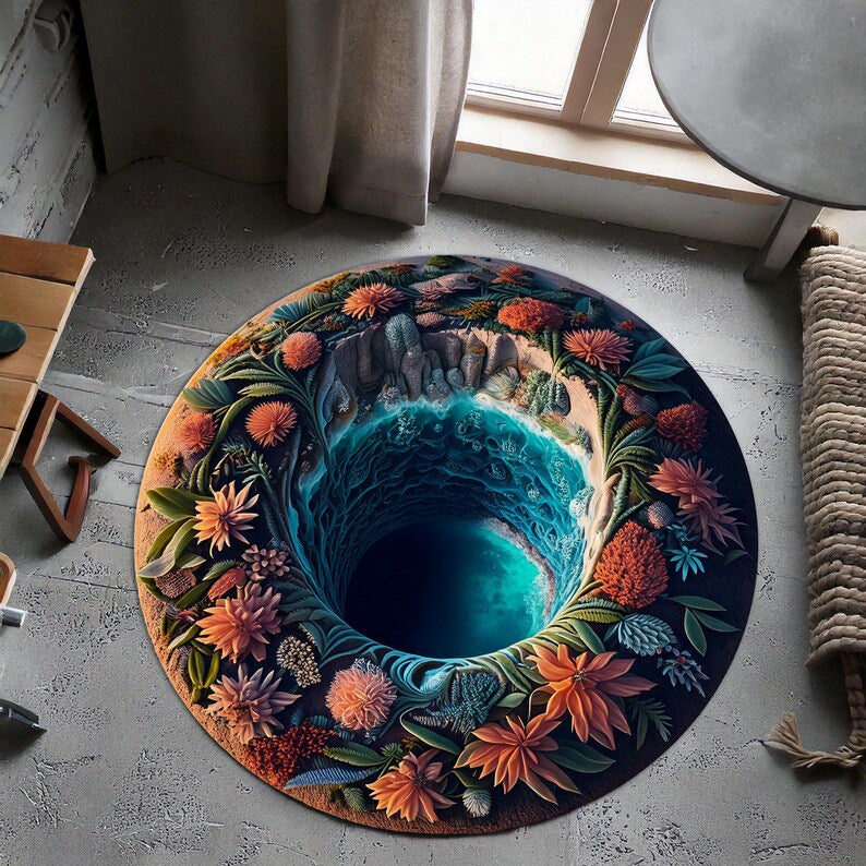 Artistic Spiral Cloud Area Rug