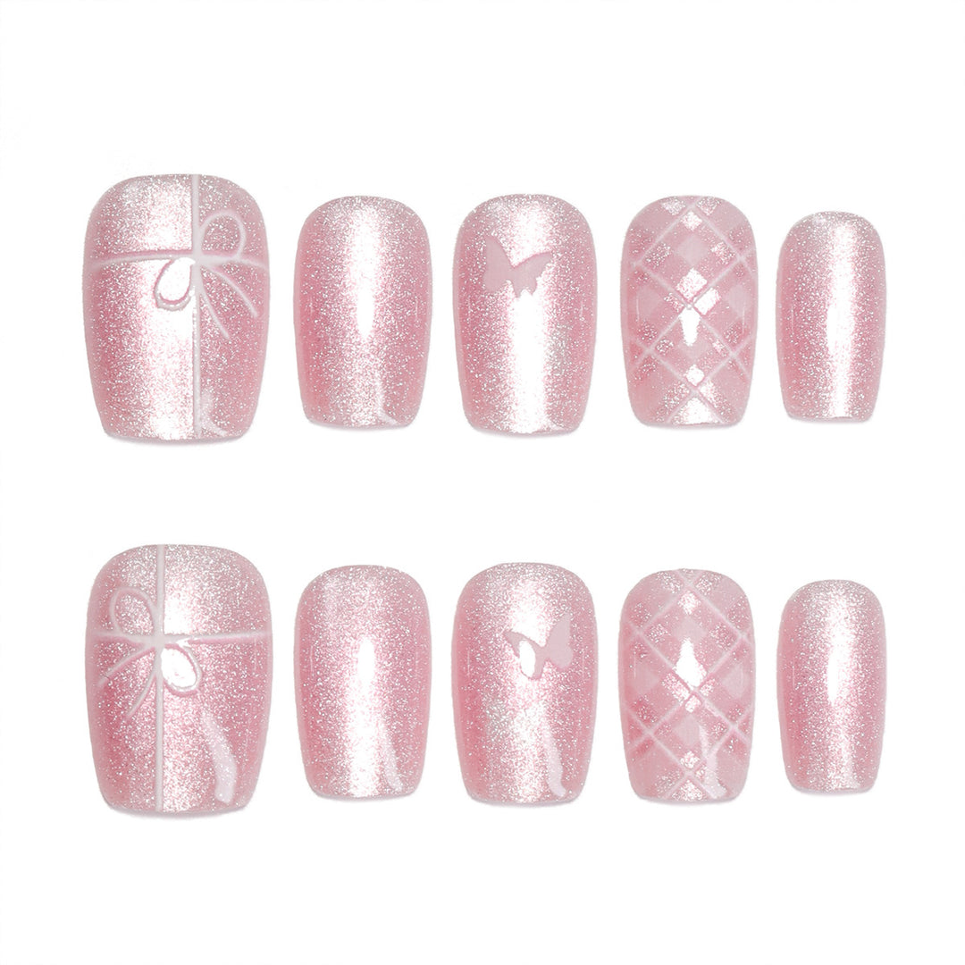 Artistic acrylic nails with filigree details Kalsten