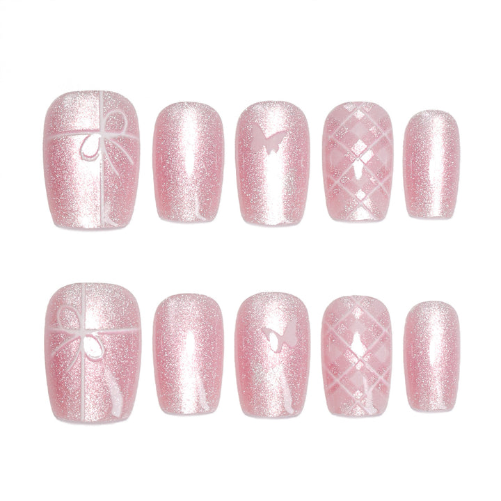 Artistic acrylic nails with filigree details Kalsten