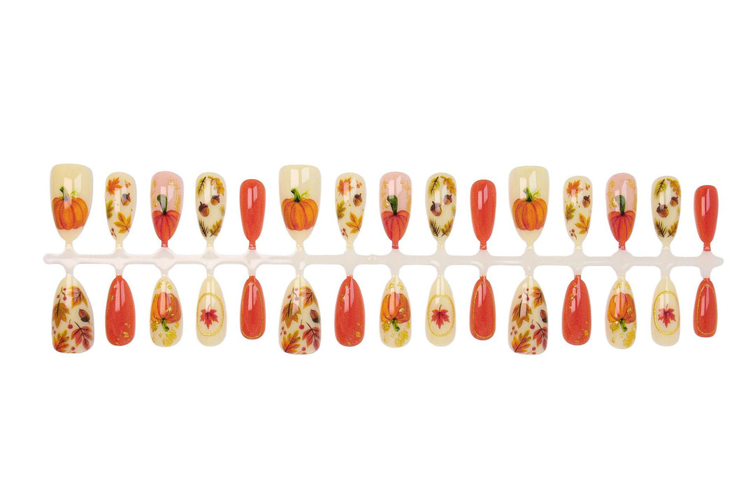Artificial nail set with autumn motifs Kalsten
