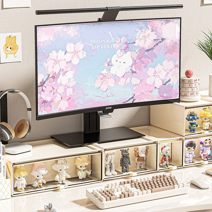 Compact stackable drawer storage box with transparent window