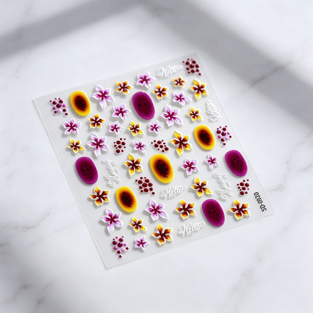 Floral Decorative Nail Art Stickers