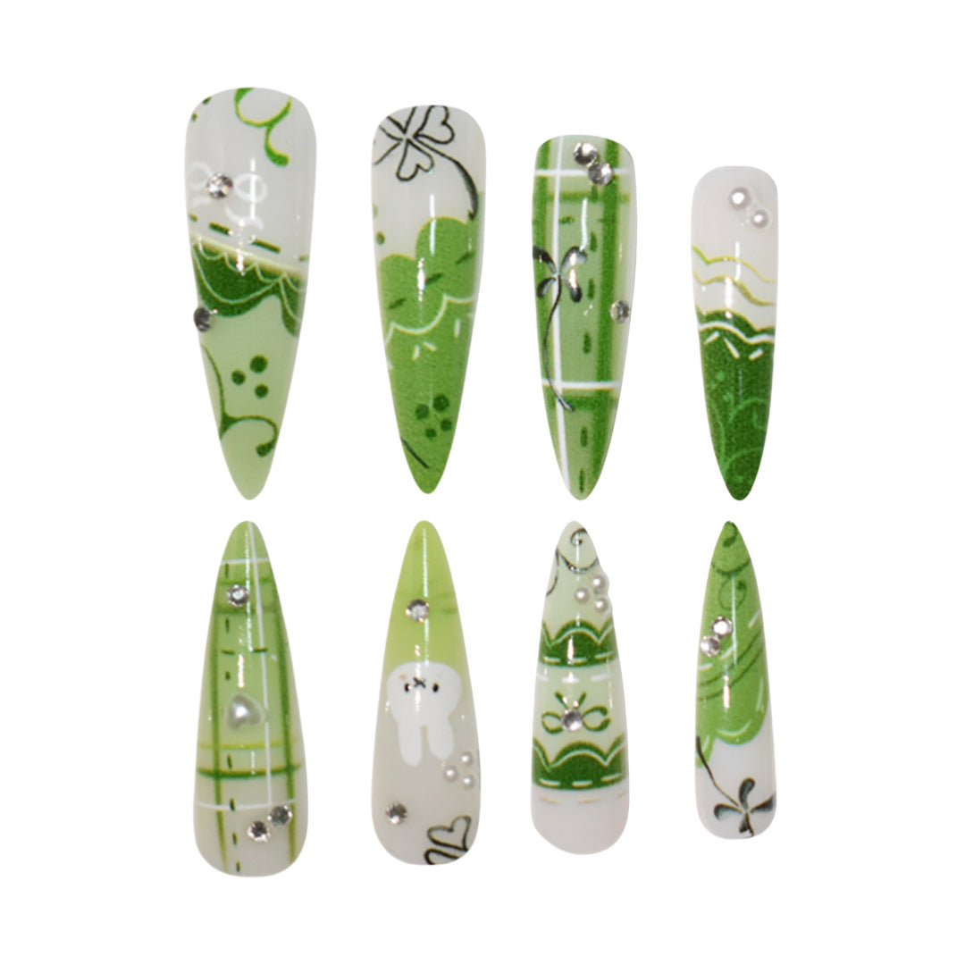 Decorative 3D Themed Press-On Nails Kalsten
