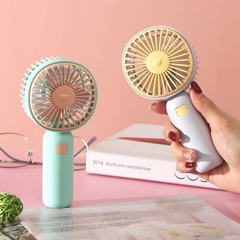 Unisex Portable Handheld Fan with Ergonomic Design and Rechargeable Battery Kalsten