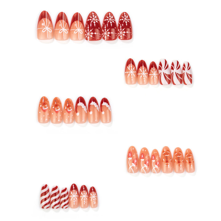 Holiday-Themed Manual Nail Set