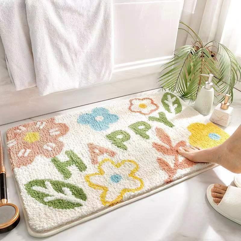 Playful Penguin-Themed Bath Mat Kalsten