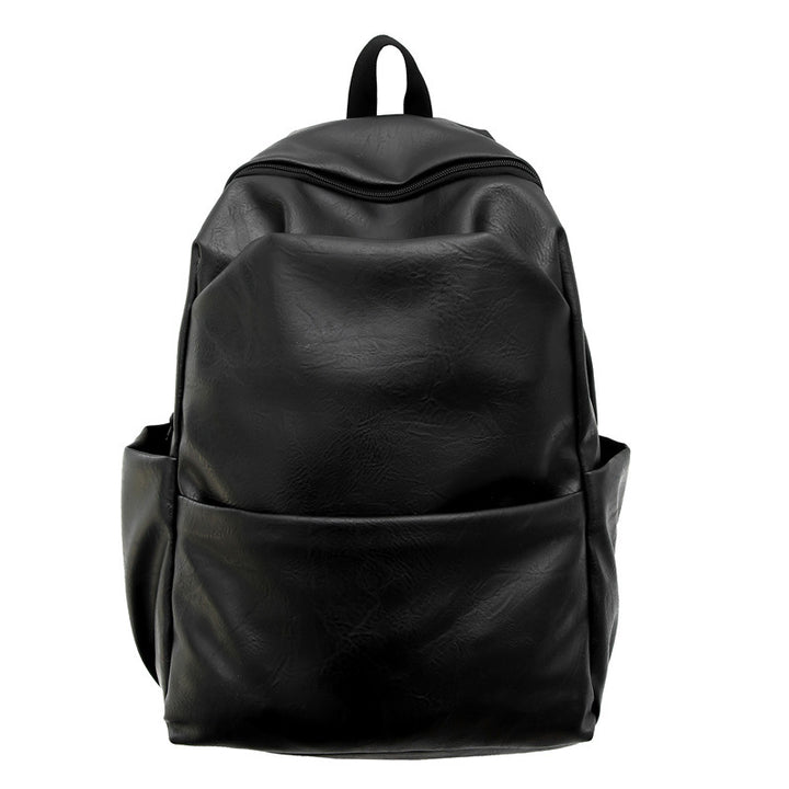 Sleek Textured Leather Backpack Kalsten