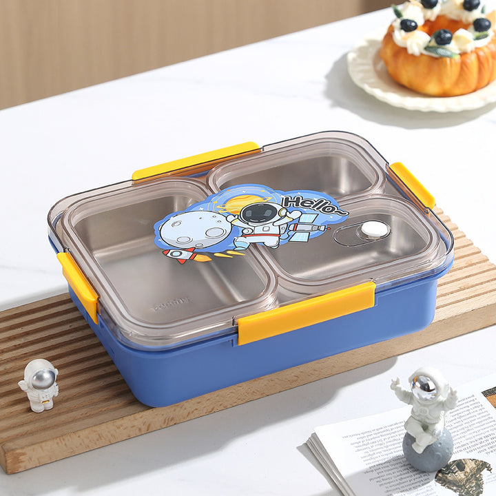 Bear-Themed Multi-Compartment Bento Lunch Box