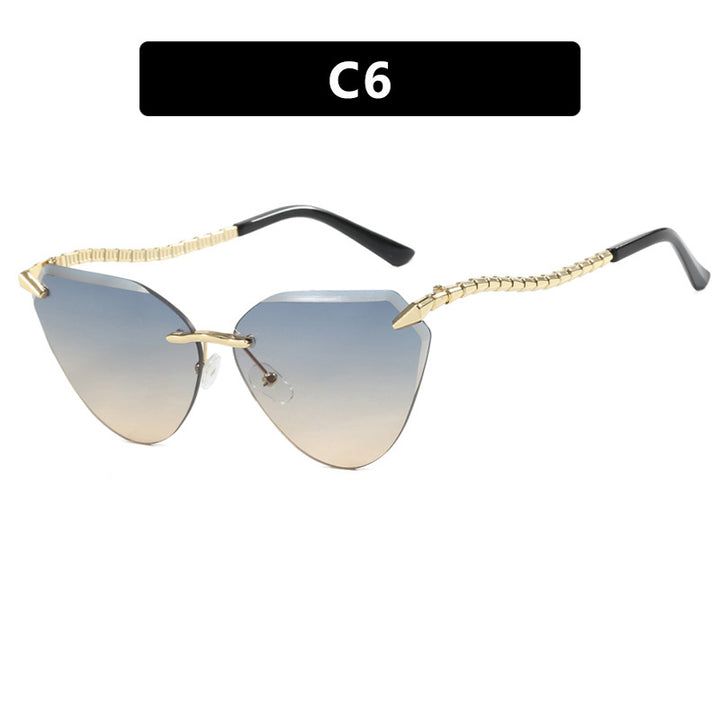 Women's Cat-Eye Sunglasses with unique gold frame design and protective lenses Kalsten