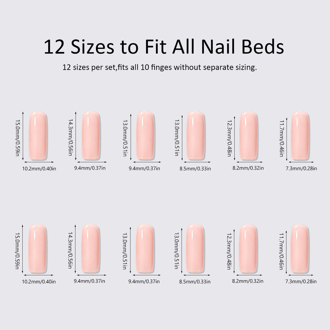 Artificial nail set with floral and luxurious decorations Kalsten