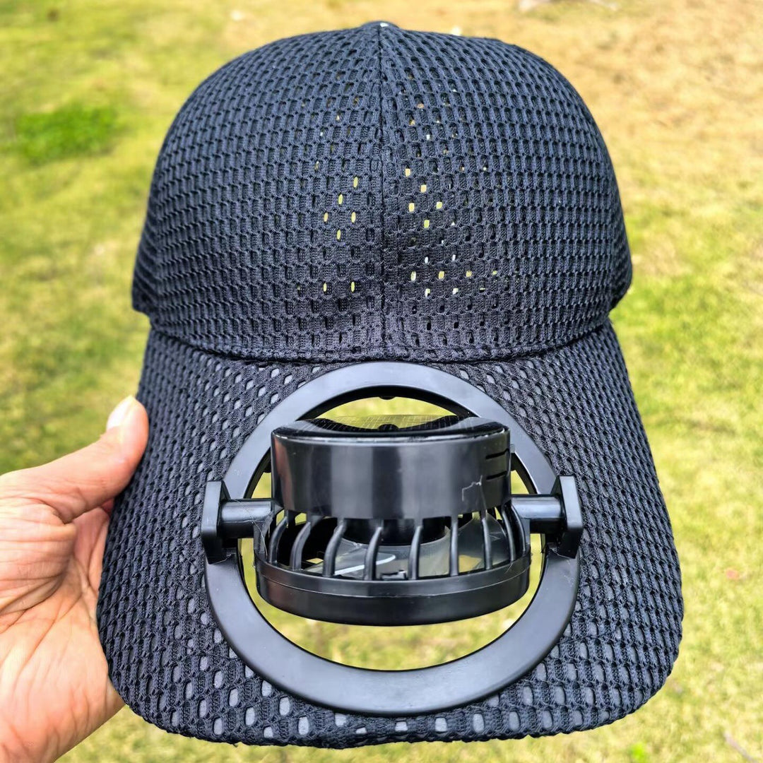 Breathable sports cap with removable USB fan Kalsten