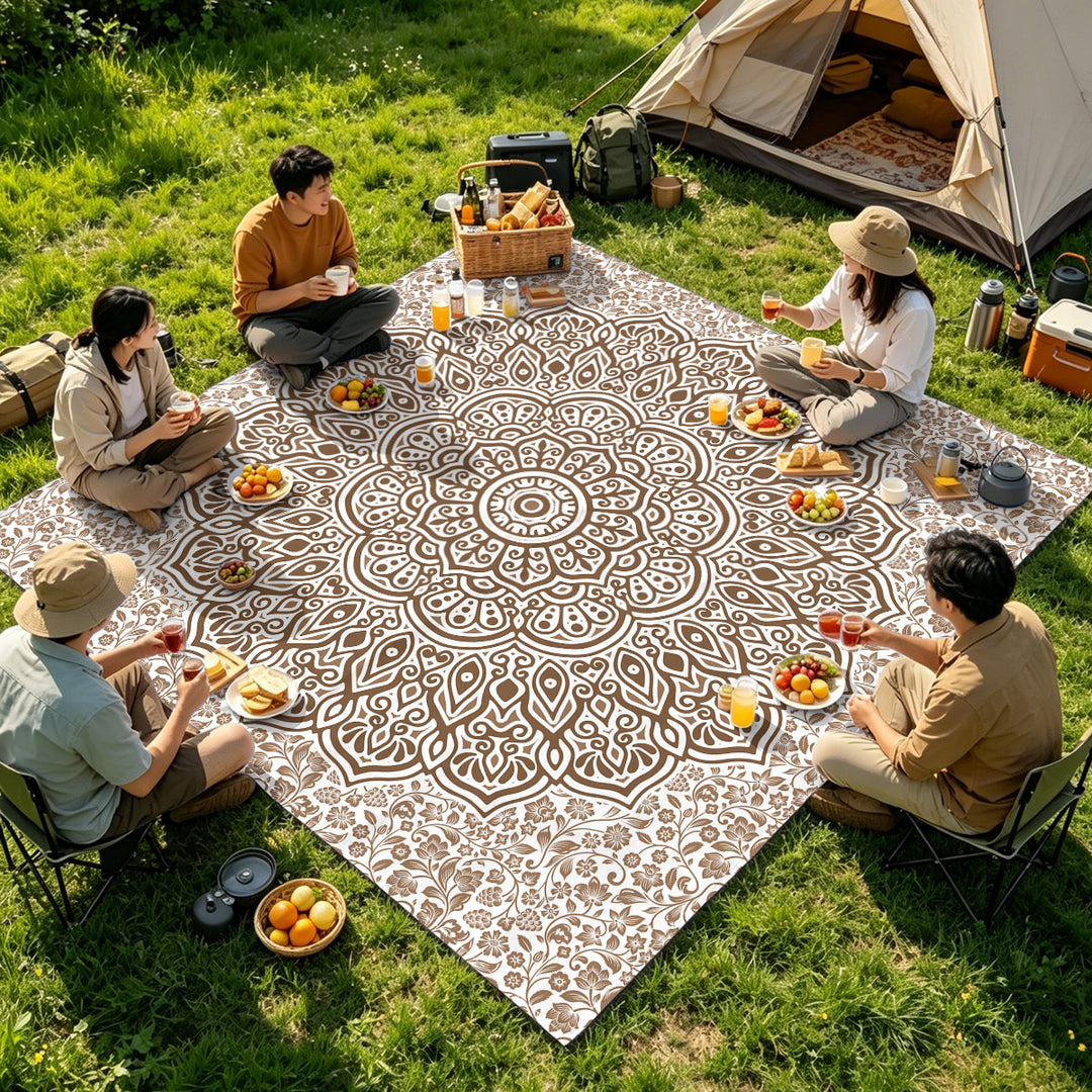 Mandala Design Beach Mat Kalsten