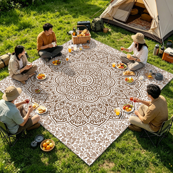 Mandala Design Beach Mat Kalsten