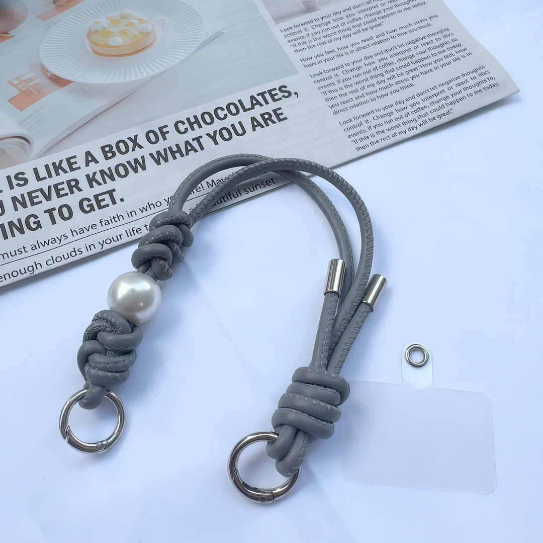 Elegant Knotted Leather Keychain Holder Kalsten