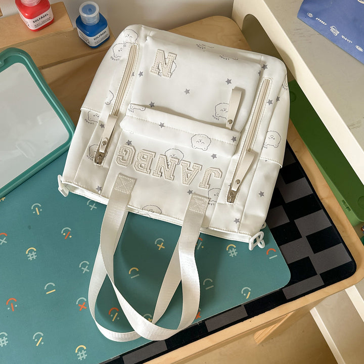Casual Character-Embellished Backpack Kalsten