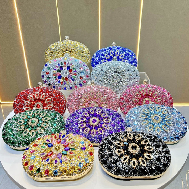 Ornate Crystal Evening Clutch