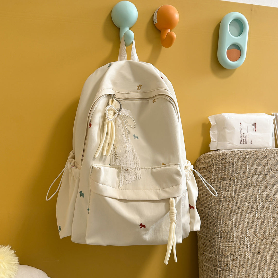 Stylish Floral-Embellished Backpack Kalsten