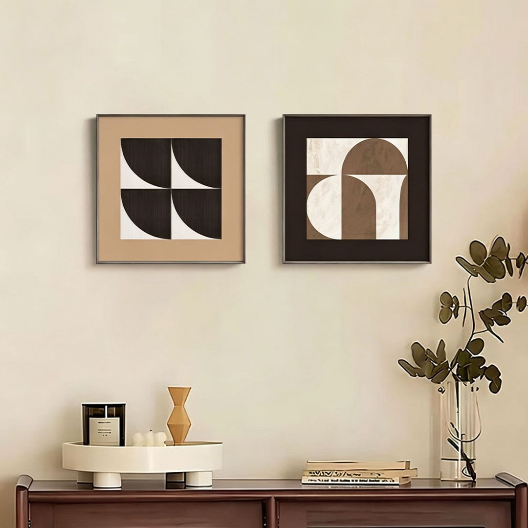 Framed Abstract Line Art Canvas