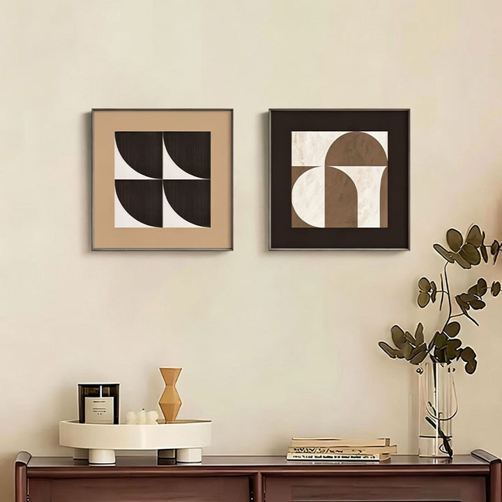 Framed Abstract Line Art Canvas