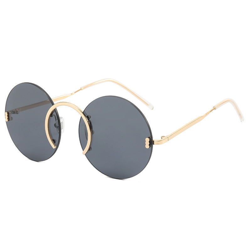 Women's fashionable round sunglasses with innovative metal frame Kalsten