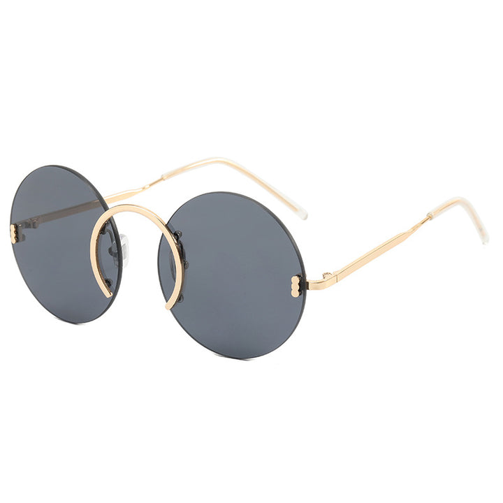 Women's fashionable round sunglasses with innovative metal frame Kalsten