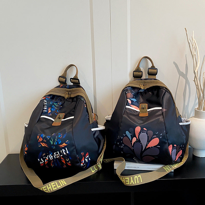 Artistic Floral Drawstring Backpack Kalsten