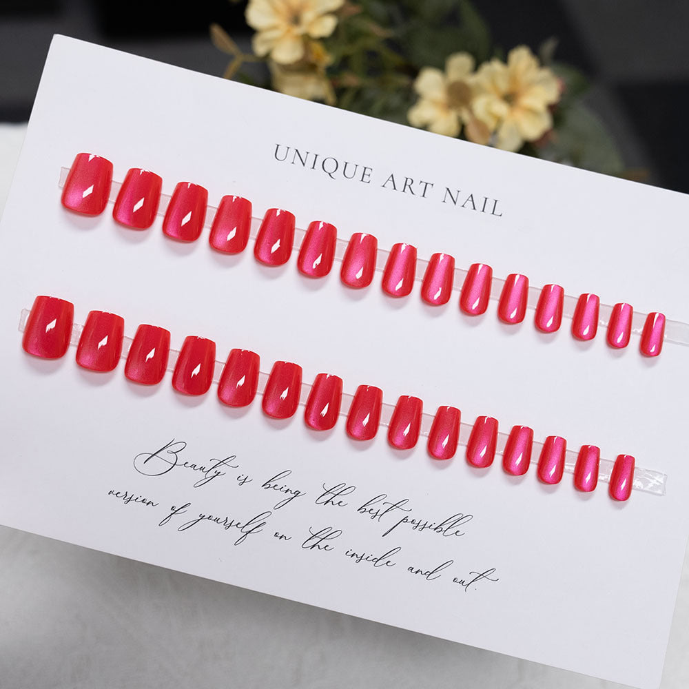 Glossy Acrylic Press-On Nail Set