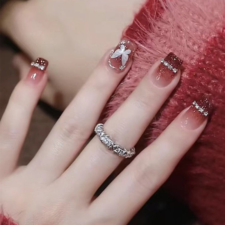 Ombre Press-On Nails with Glossy Finish Kalsten
