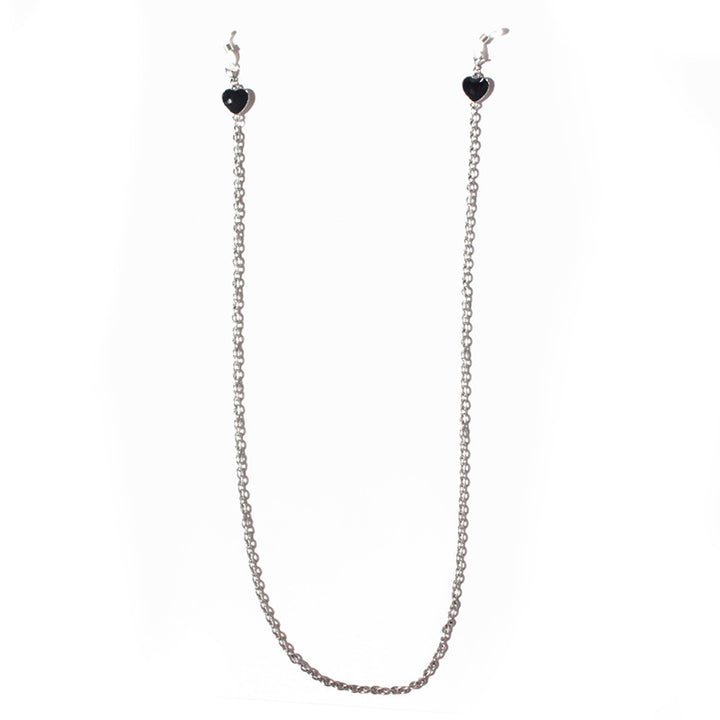 Fashionable glasses holder chain with heart pendants Kalsten