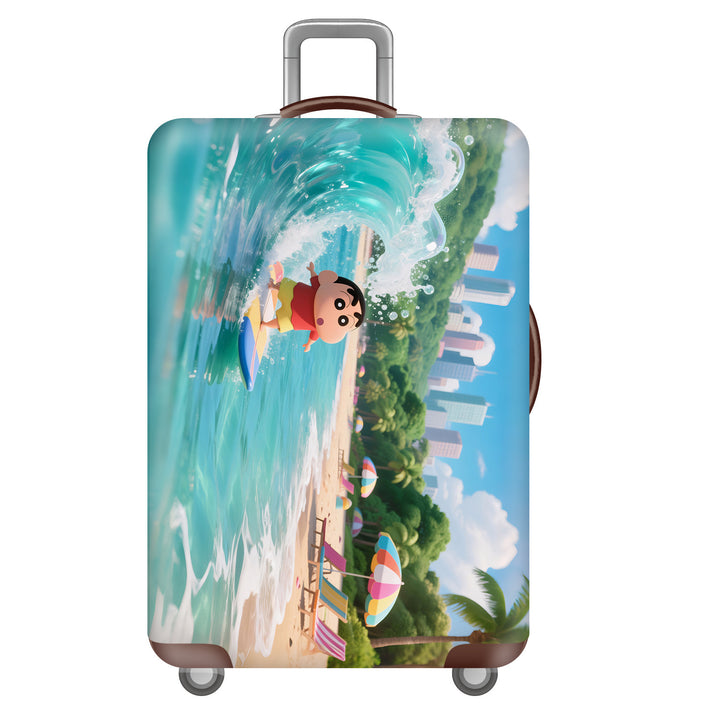 Unisex hard-shell suitcase with cheerful dinosaur motif Kalsten