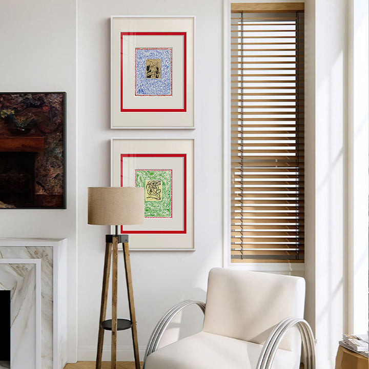 Framed Abstract Botanical Art Print
