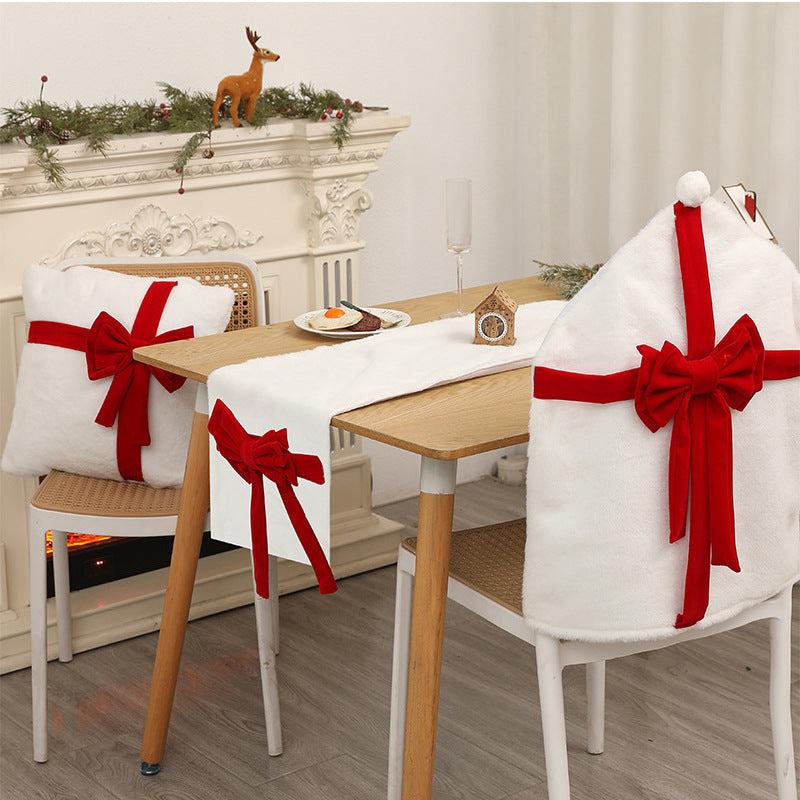 Plush Christmas Chair Cover